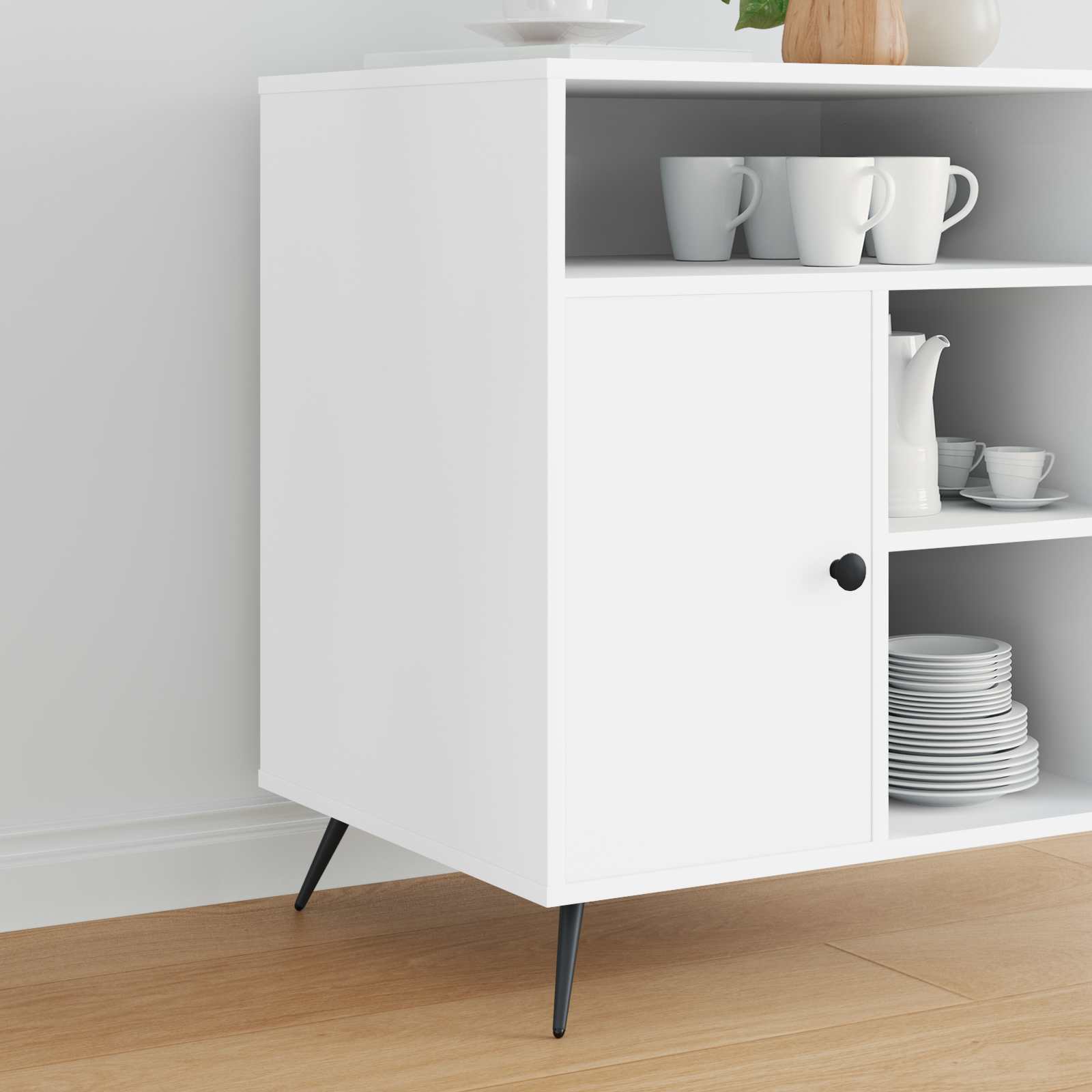 Stojala 12 pcs Črna 56 x 56 x 100 mm elezo