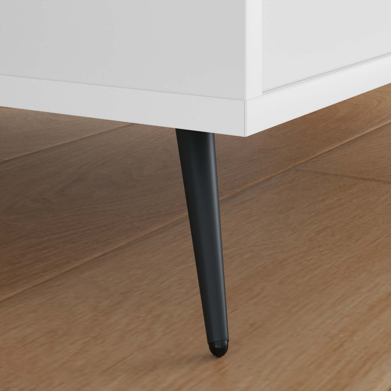 Thumbnail - vidaXL Standfüße 12 pcs Schwarz 56 x 56 x 100 mm Eisen