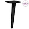 vidaXL Seisev jalg 12 tk Must 56 x 56 x 100 mm Raud