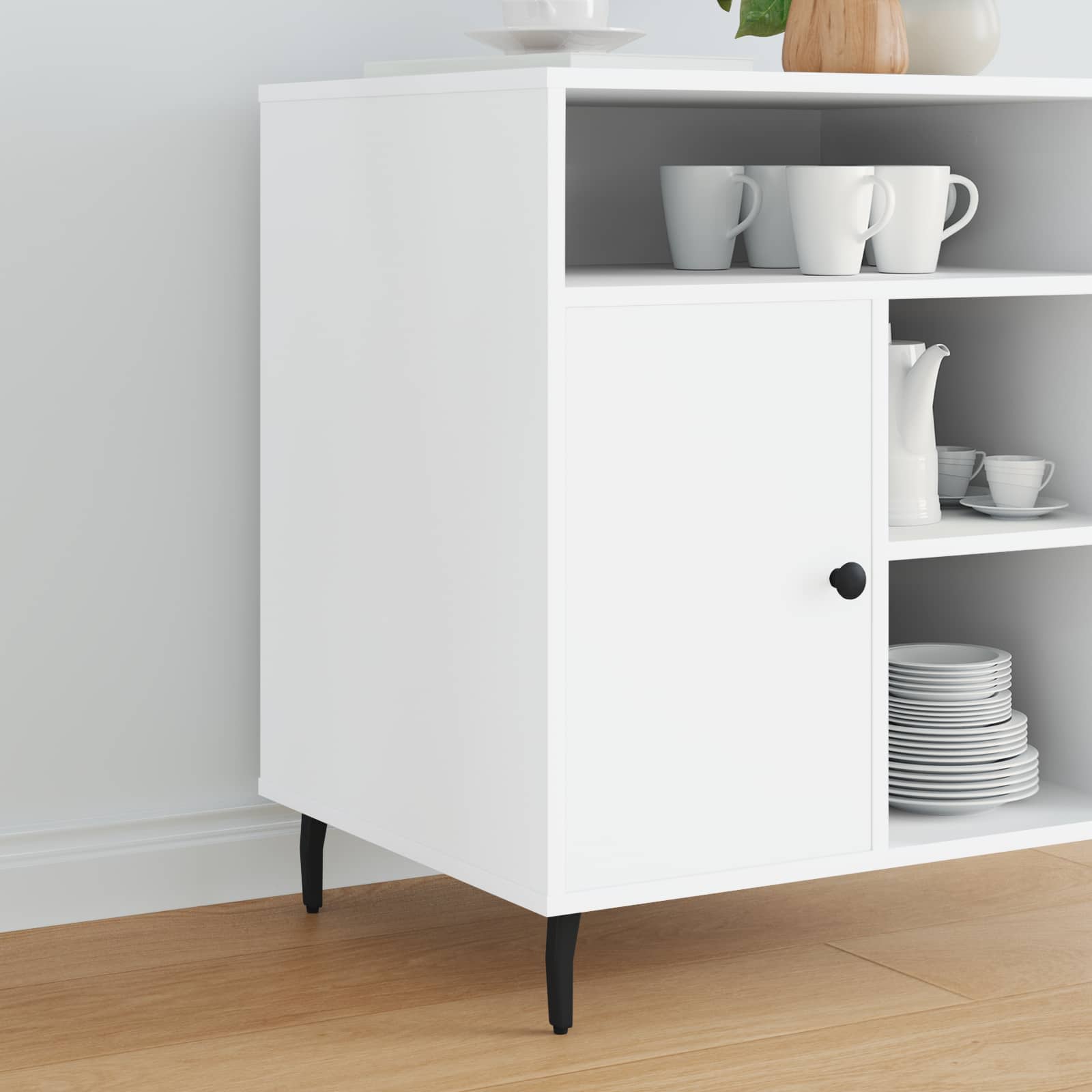 Stojne noge 2 pcs Črna 40 x 40 x 100 mm elezo