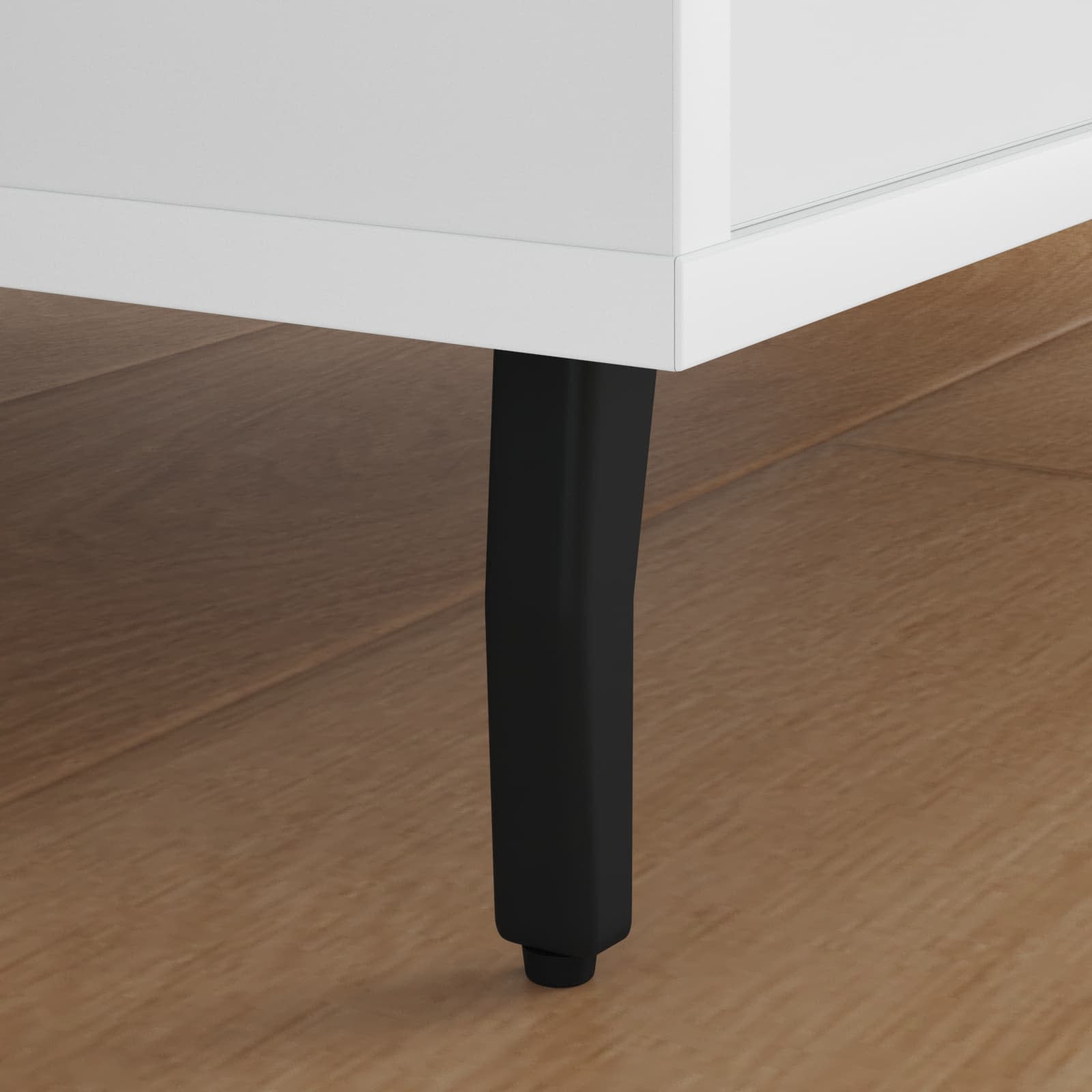 Thumbnail - vidaXL Standfüße 2 pcs Schwarz 40 x 40 x 100 mm Eisen