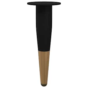 vidaXL M&ouml;&ouml;blijalad 2 tk Must ja kuldne &Oslash; 40 x 98 mm Raud