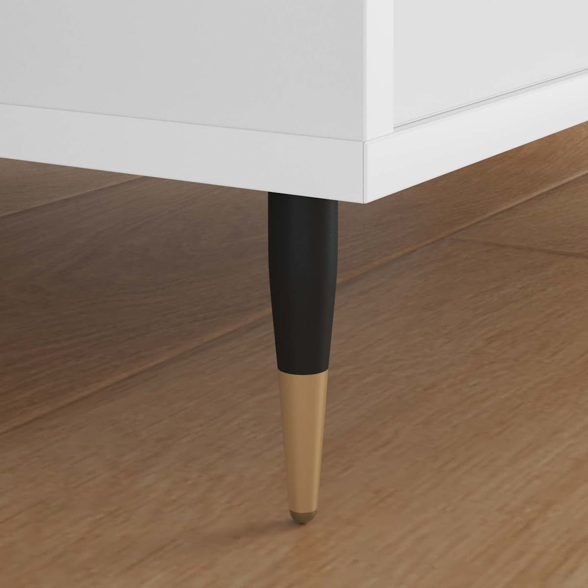 Møbelben. Sort og Guld Ø 40 x 98 mm Jern - Billede 3