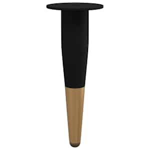 Nábytkové nohy 12 pcs Černá a zlatá Ø 40 x 98 mm Železo - obrázek 5