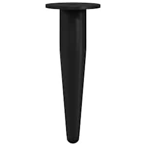 vidaXL M&ouml;&ouml;blijalad 2 tk Must &Oslash; 40 x 98 mm Raud