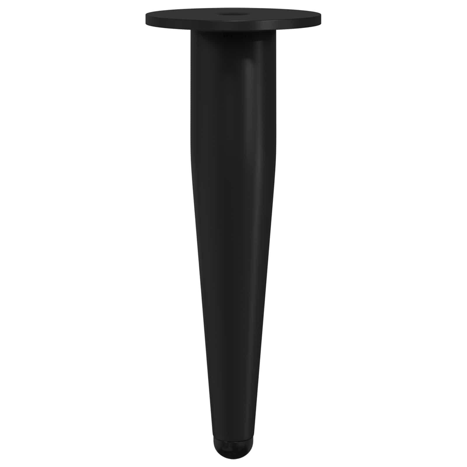 Thumbnail - vidaXL Möbelbeine 2 pcs Schwarz Ø 40 x 98 mm Eisen