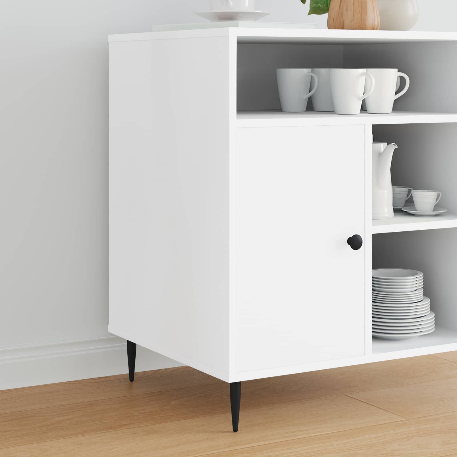 Kosi pohištva 12 pcs Črna Ø 40 x 98 mm elezo