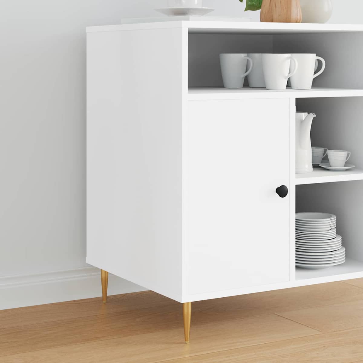 Stående Fødder. Guld 98 x 40 mm Jern