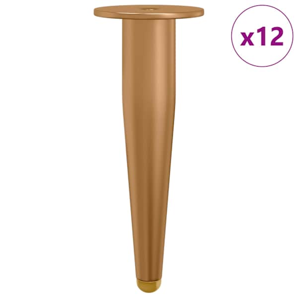 vidaXL Seismispoot 12 tk Kuldne 98 x 40 mm Raud