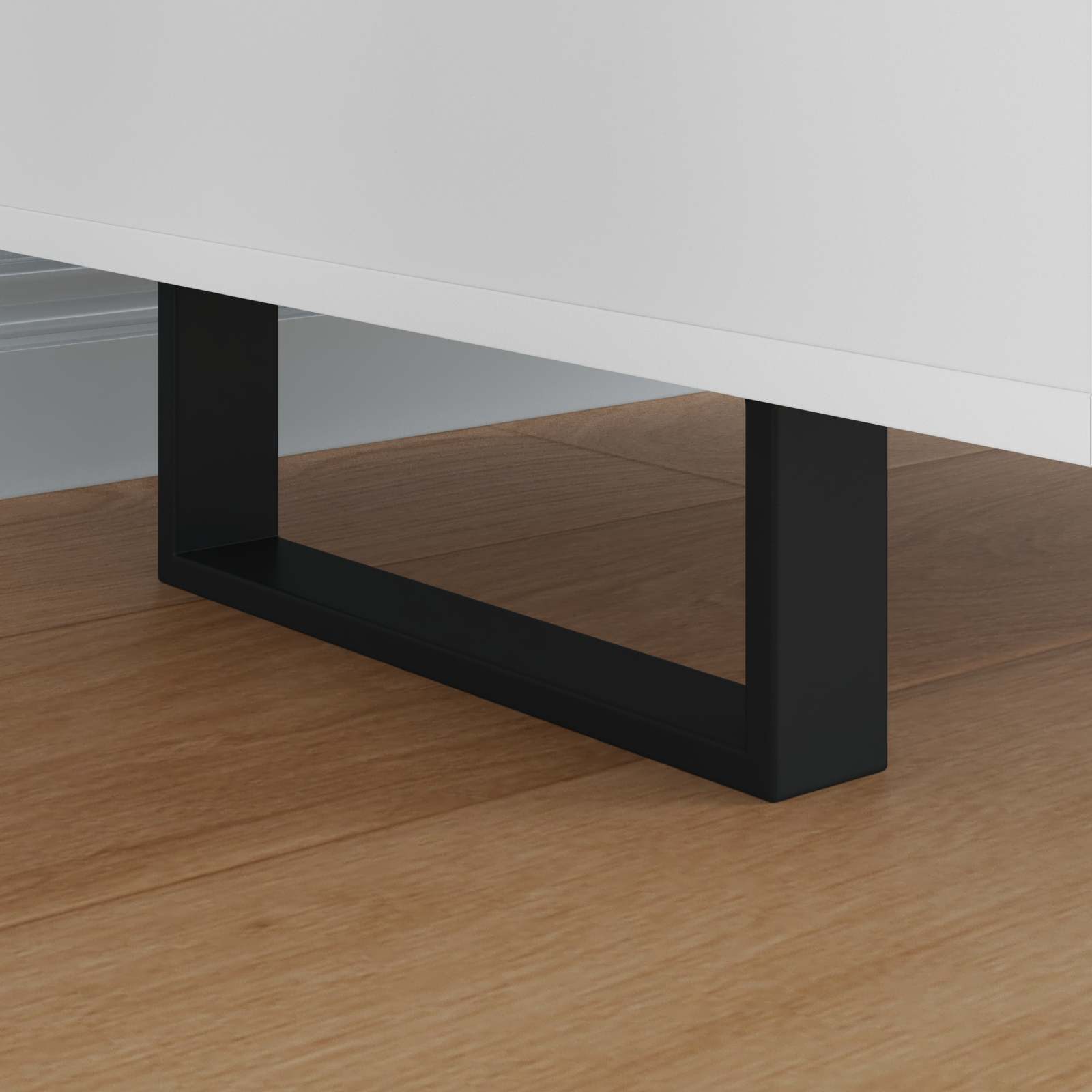 Thumbnail - vidaXL Möbelbeine 12 pcs Schwarz 281 x 40,5 x 100 mm Eisen