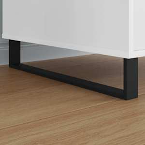 Nábytkové nohy 2 pcs Černá 546 x 40,5 x 100 mm Železo - obrázek 3