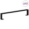 vidaXL M&ouml;&ouml;blijalad 12 tk Must 546 x 40,5 x 100 mm Raud