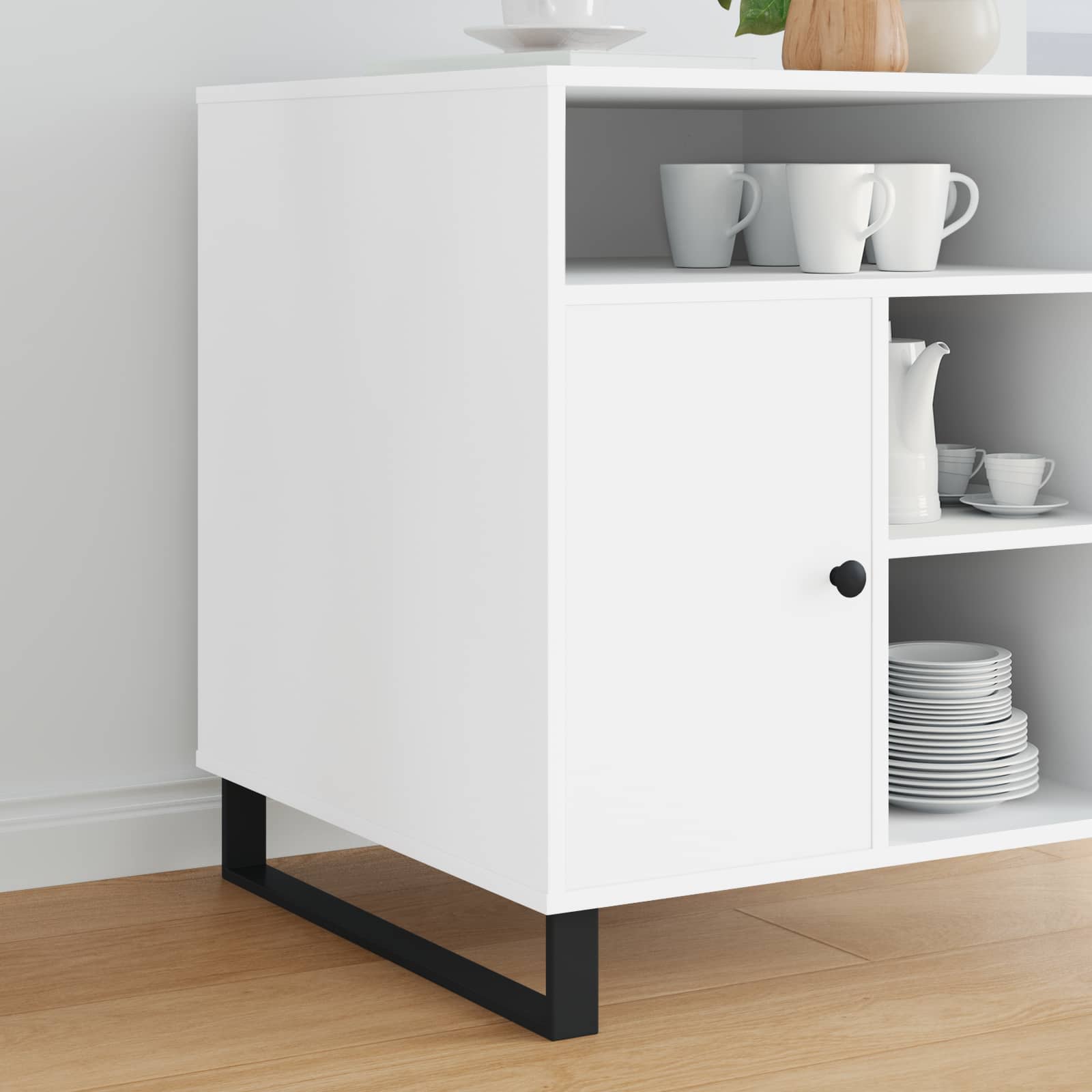 Kosi pohištva 12 pcs Črna 596 x 40,5 x 100 mm elezo