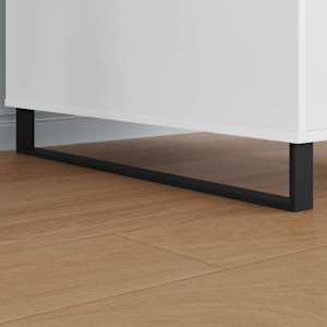 Nábytkové nohy 2 pcs Černá 796 x 40,5 x 100 mm Železo - obrázek 3