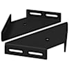 vidaXL Nurgabracket 2 Must 138,5 x 50,5 x 16 mm Raud