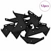 vidaXL Nurgabracket 12 Must 138,5 x 50,5 x 16 mm Raud