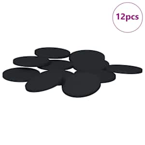 Podložky na nábytek 12 pcs Černá Ø 30 x 2 mm EVA - obrázek 2