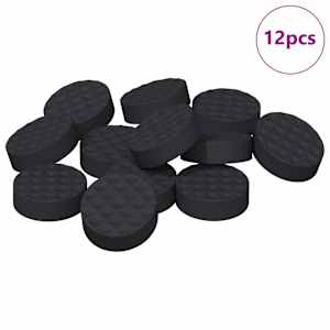 Podložky na nábytek 12 pcs Černá Ø 14 x 4 mm EVA - obrázek 2