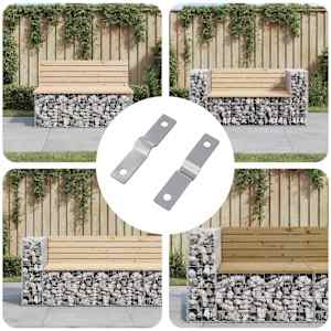 Úderová deska 2 pcs Stříbrná 50 x 10 x 1,2 mm Železo - obrázek 1