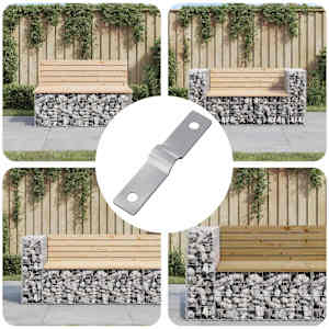 Udarno ploščo 12 pcs srebrna 50 x 10 x 1,2 mm elezo