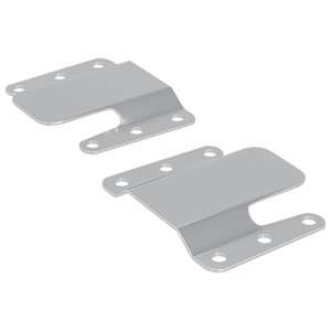 Stropní držák 2 pcs Stříbrná 75 x 66 x 1,4 mm Ocel - obrázek 2