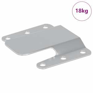 vidaXL Lame Kinnituskonsool 419 H&otilde;bedane 75 x 66 x 1,4 mm Teras