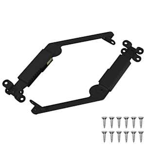 Klapa pro podporu víka 2 pcs Černá 192 x 32 x 50 mm Ocel - obrázek 2