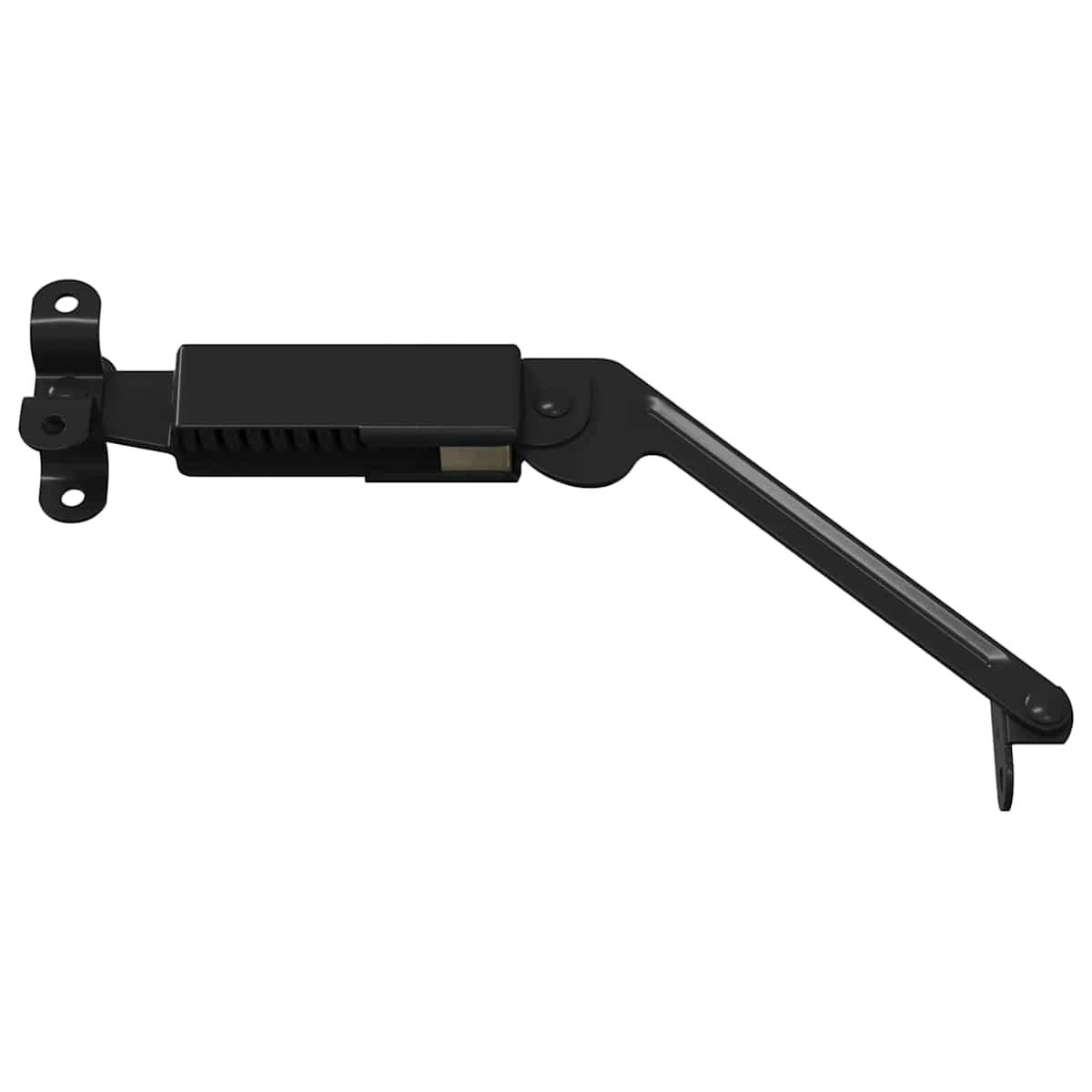 Låg støttehængsel 12 stk. Sort 192 x 32 x 50 mm Stål - Billede 4