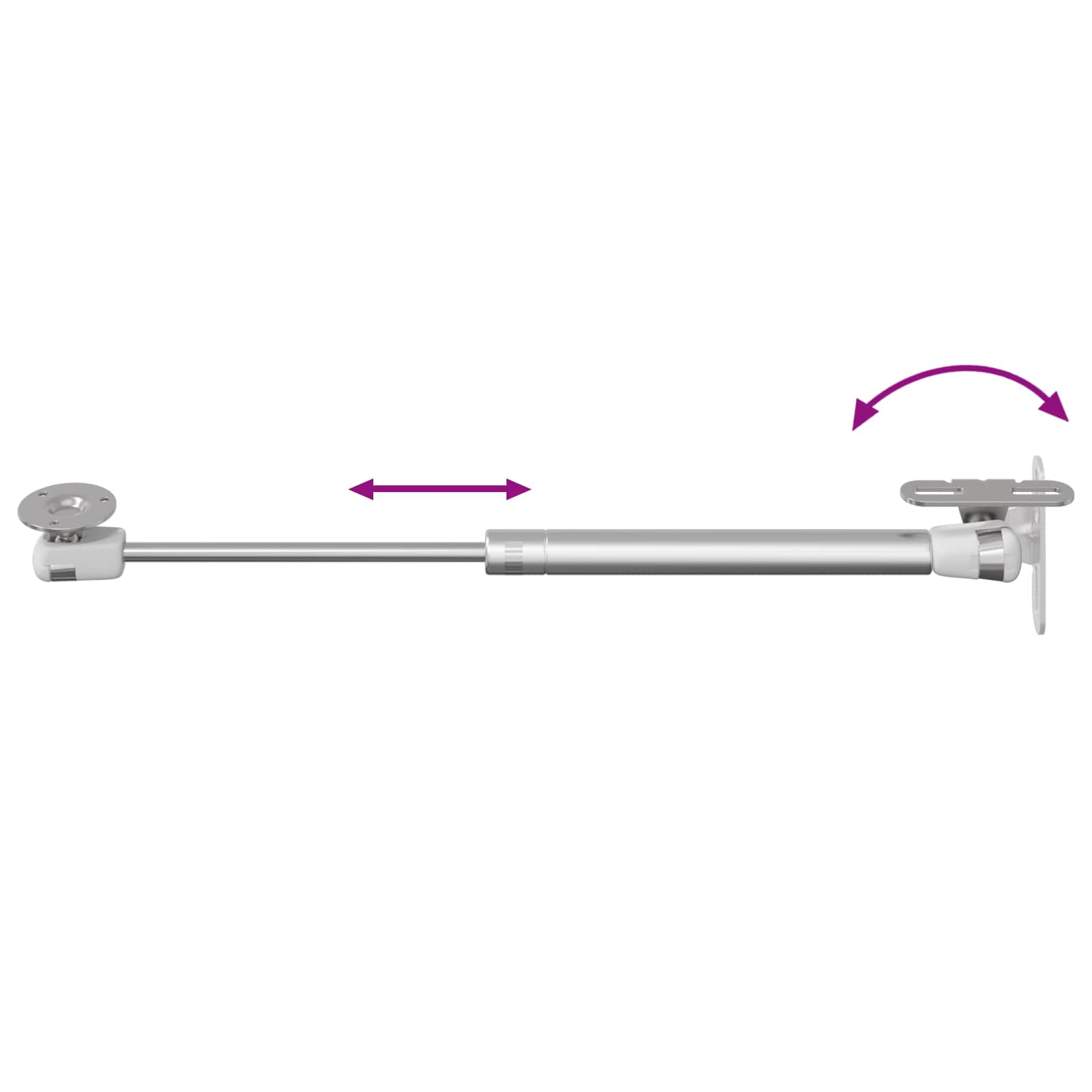 Hidravlična plinska pomična vzmeti 2 pcs srebrna PP in železo - slika 8