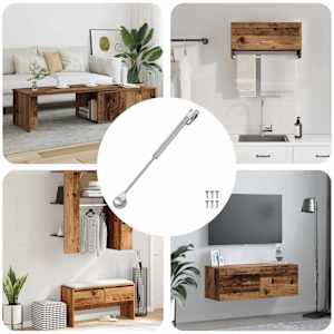 Hidravlična plinska pomična vzmeti 12 pcs srebrna PP in železo