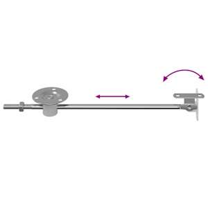 Klapa pro podporu víka 12 pcs Stříbrná 194 x 36 x 18 mm Železo - obrázek 8