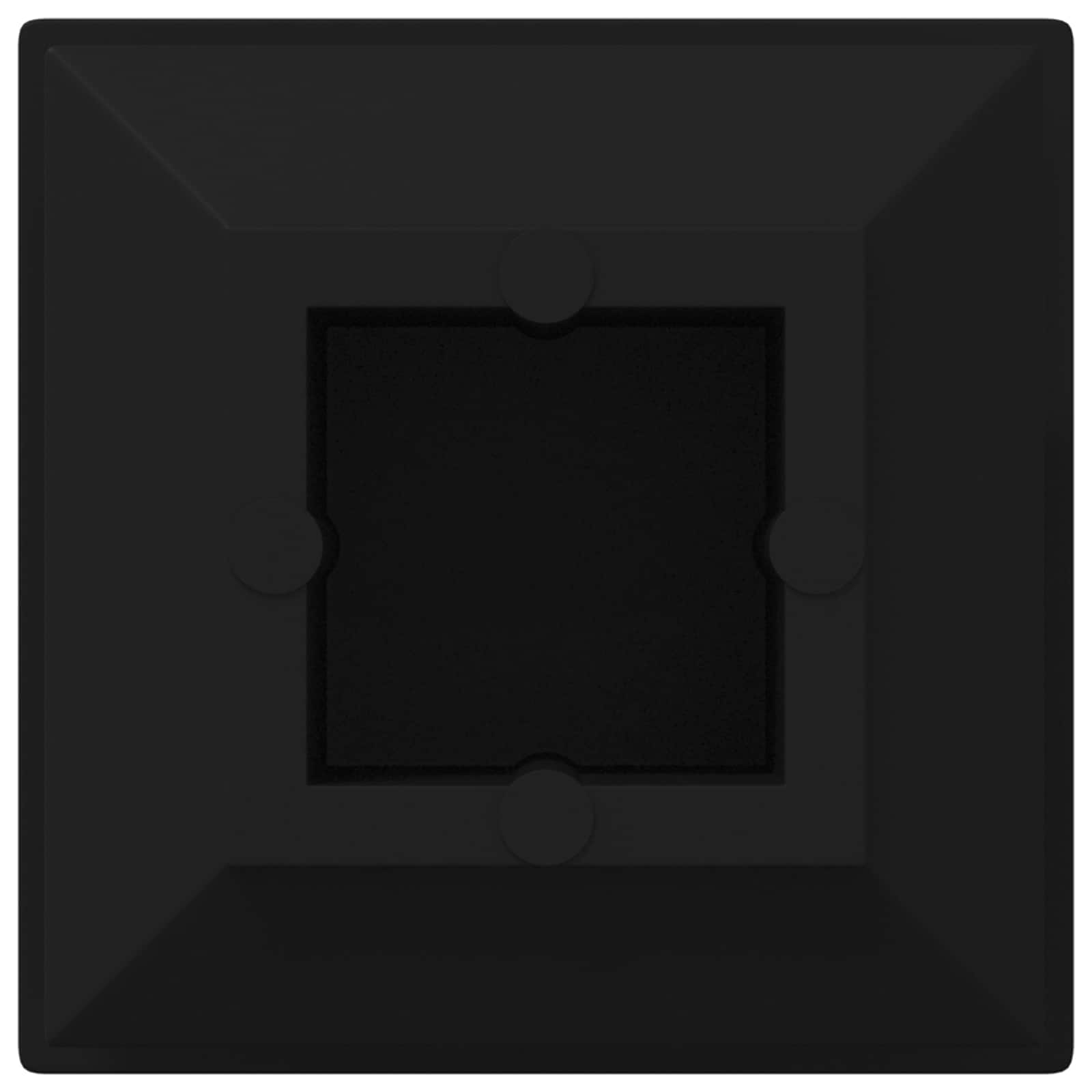 Thumbnail - vidaXL Endkappen 2 pcs Schwarz 15 x 15 x 15 mm PP