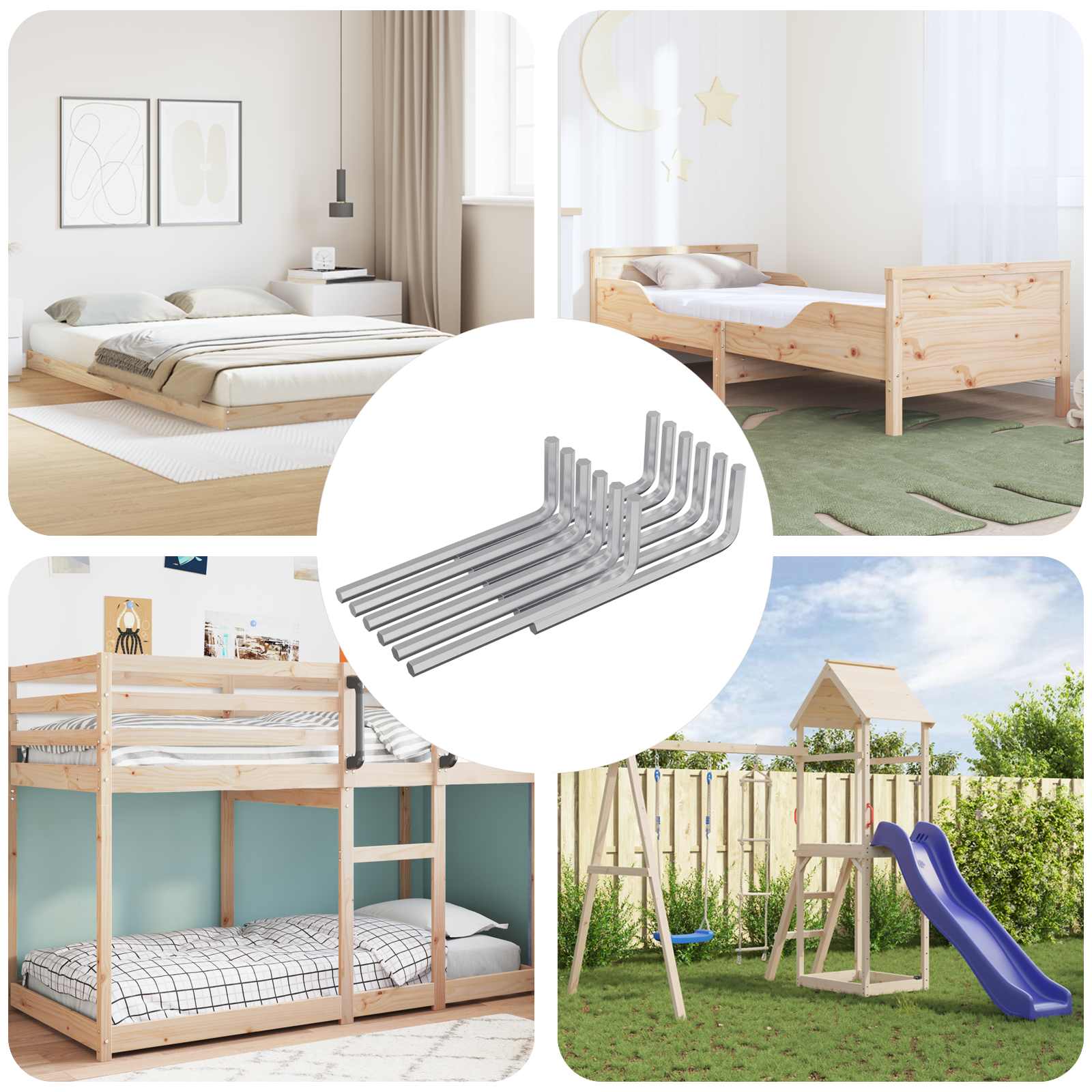 Sešu stūru atslēga 4675 pcs Sudraba 32 x 86 mm Tērauds