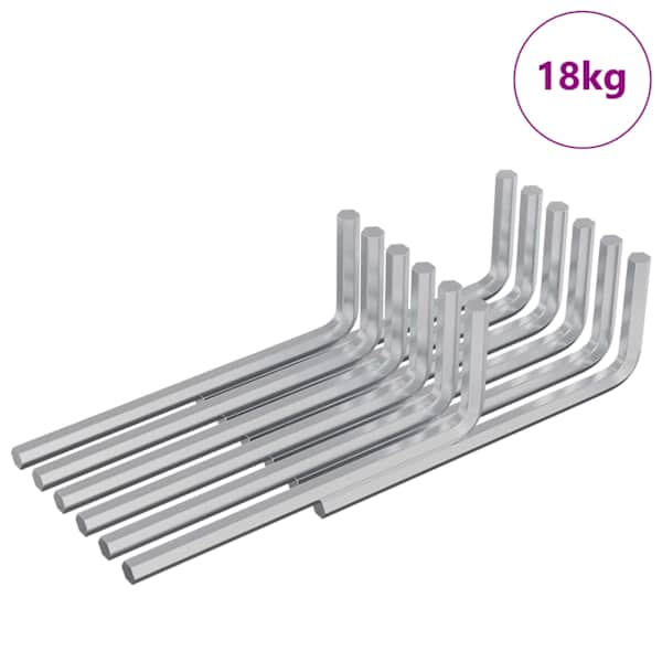 vidaXL Kuusnurkne V&otilde;ti 4675 tk H&otilde;bedane 20 x 52 mm Teras