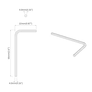 Šestihranný klíč 12 ks Stříbrná 22 x 66 mm Ocel - obrázek 6
