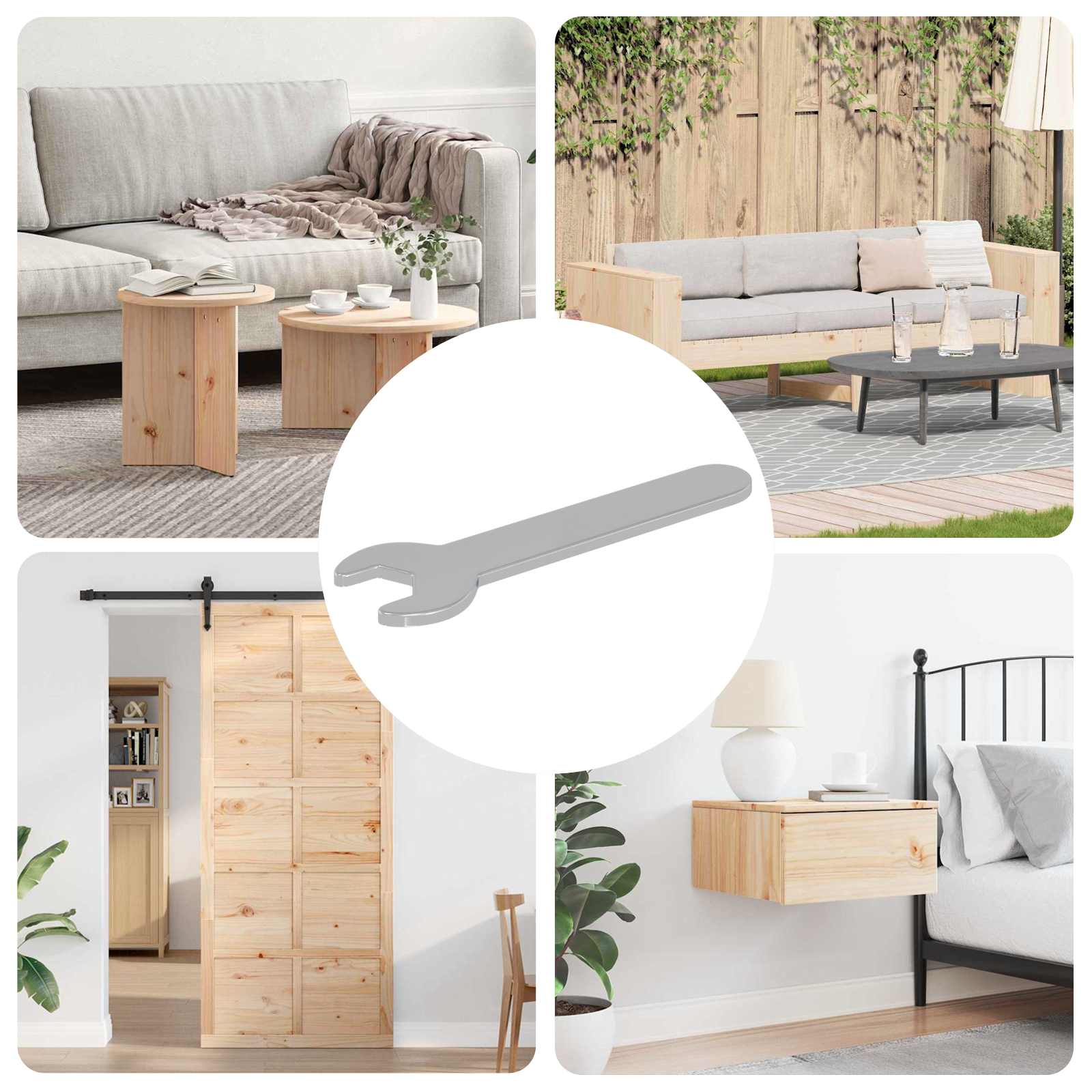 vidaXL Spanner 12 pcs Silber 10 mm Eisen