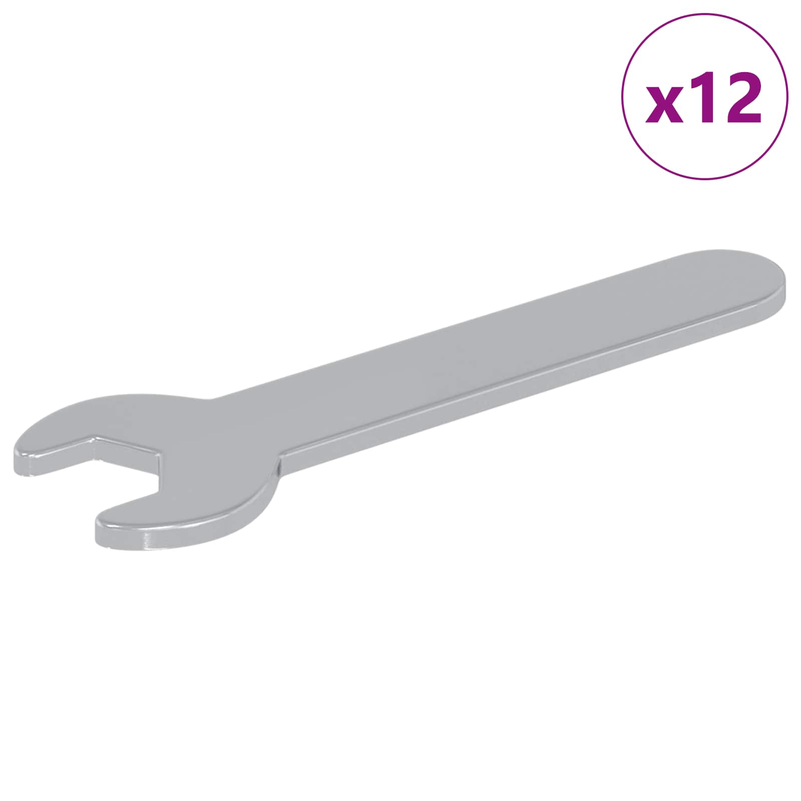 Thumbnail - vidaXL Spanner 12 pcs Silber 10 mm Eisen