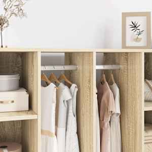 Palica za omaro 2 pcs srebrna 764 x 15 x 29 mm