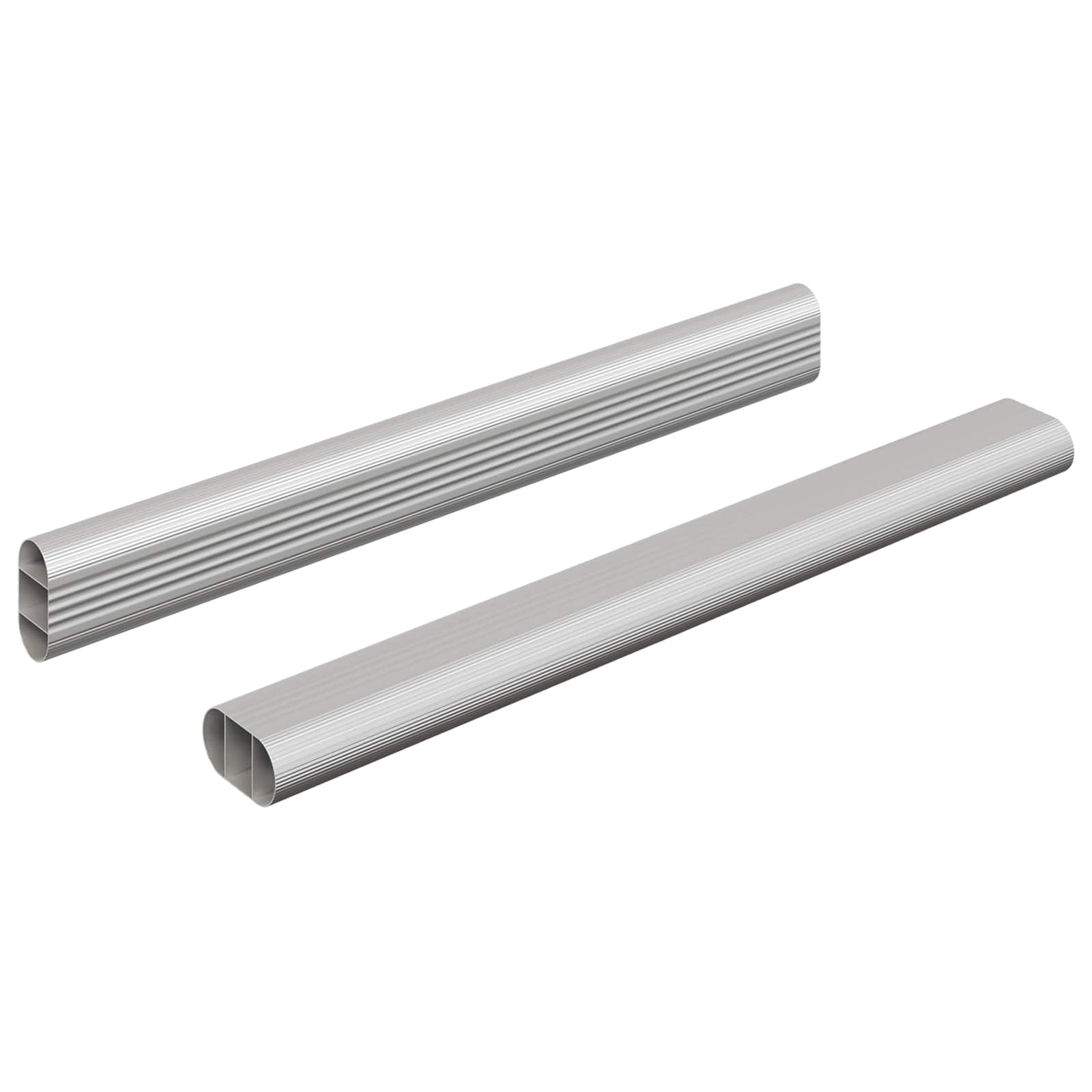 Șină pentru dressing 2 pcs Argintiu 764 x 15 x 29 mm [1]