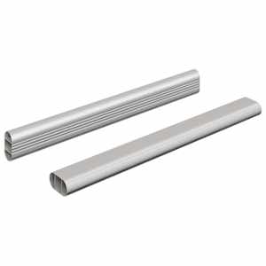 vidaXL Kapi vars 2 tk H&otilde;bedane 264 x 15 x 29 mm Alumiiniumisulamist