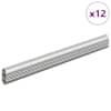 vidaXL Kapi vars 12 tk H&otilde;bedane 264 x 15 x 29 mm Alumiiniumisulamist