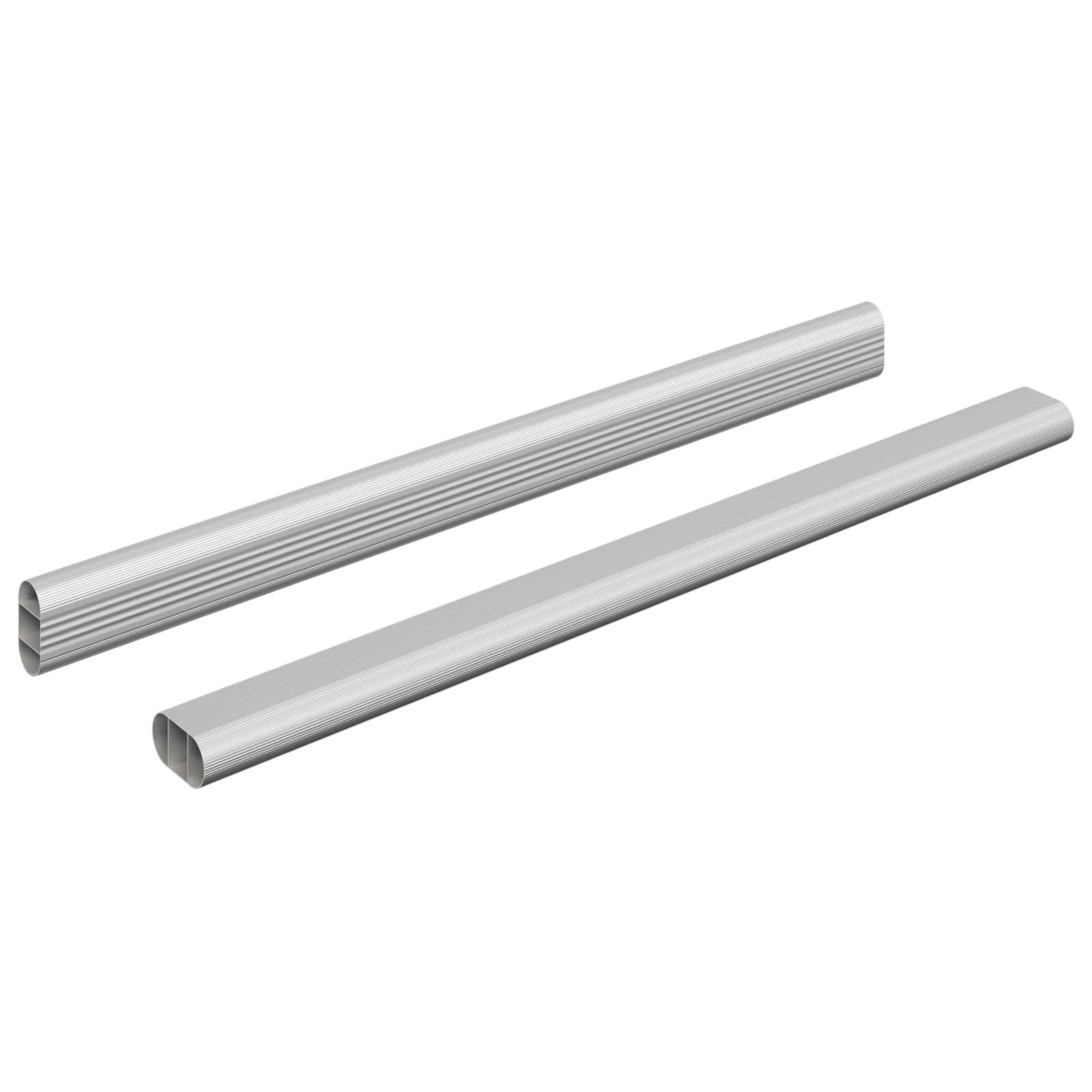 Șină pentru dressing 2 pcs Argintiu 764 x 15 x 29 mm [1]