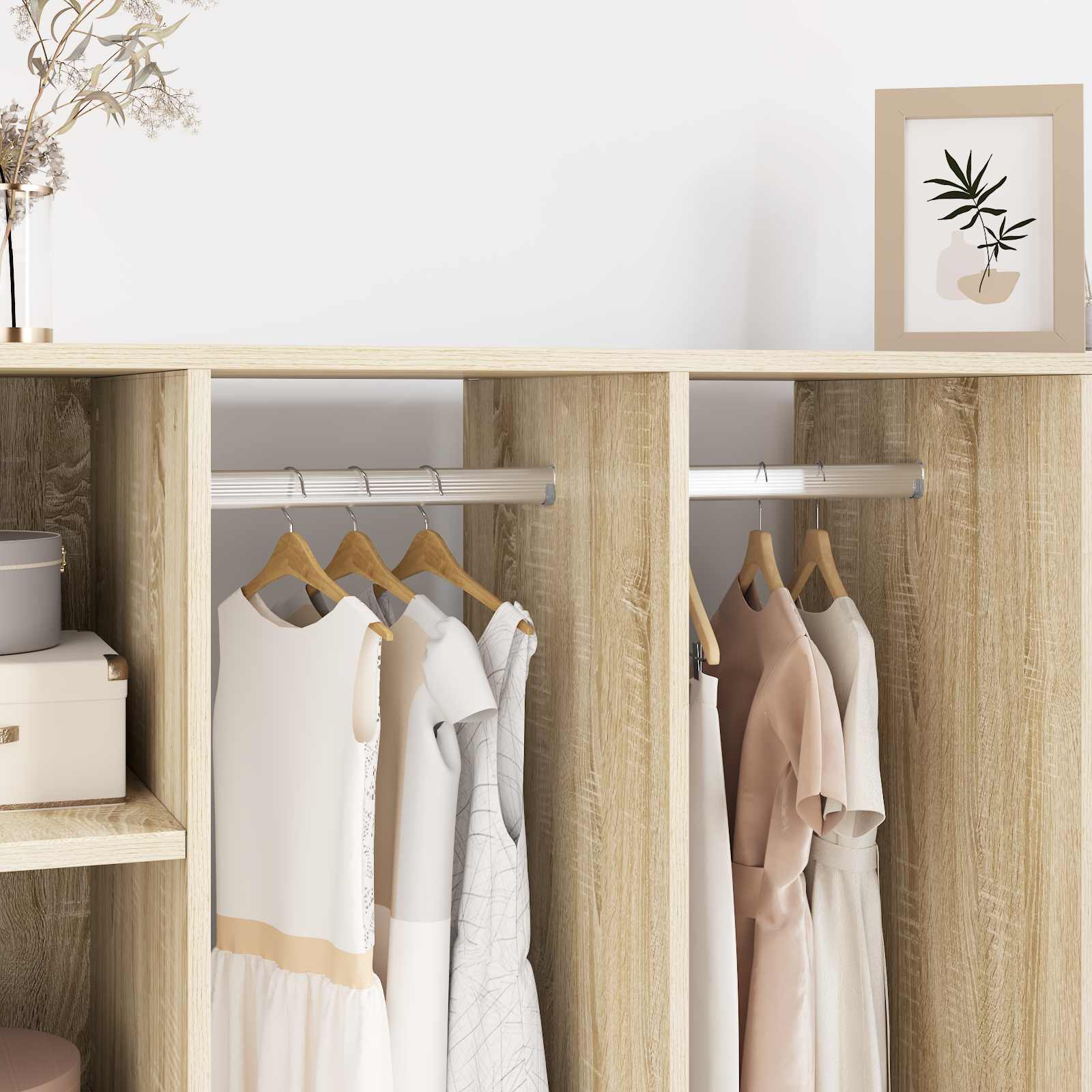 Soluții de depozitare și organizare - Șină pentru dressing 12 pcs Argintiu 764 x 15 x 29 mm