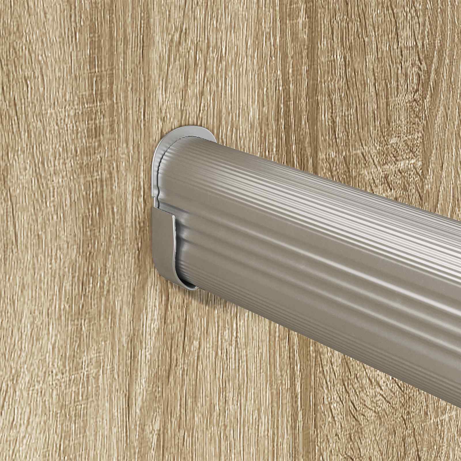 Șină pentru dressing 2 pcs Argintiu 764 x 15 x 29 mm [6]