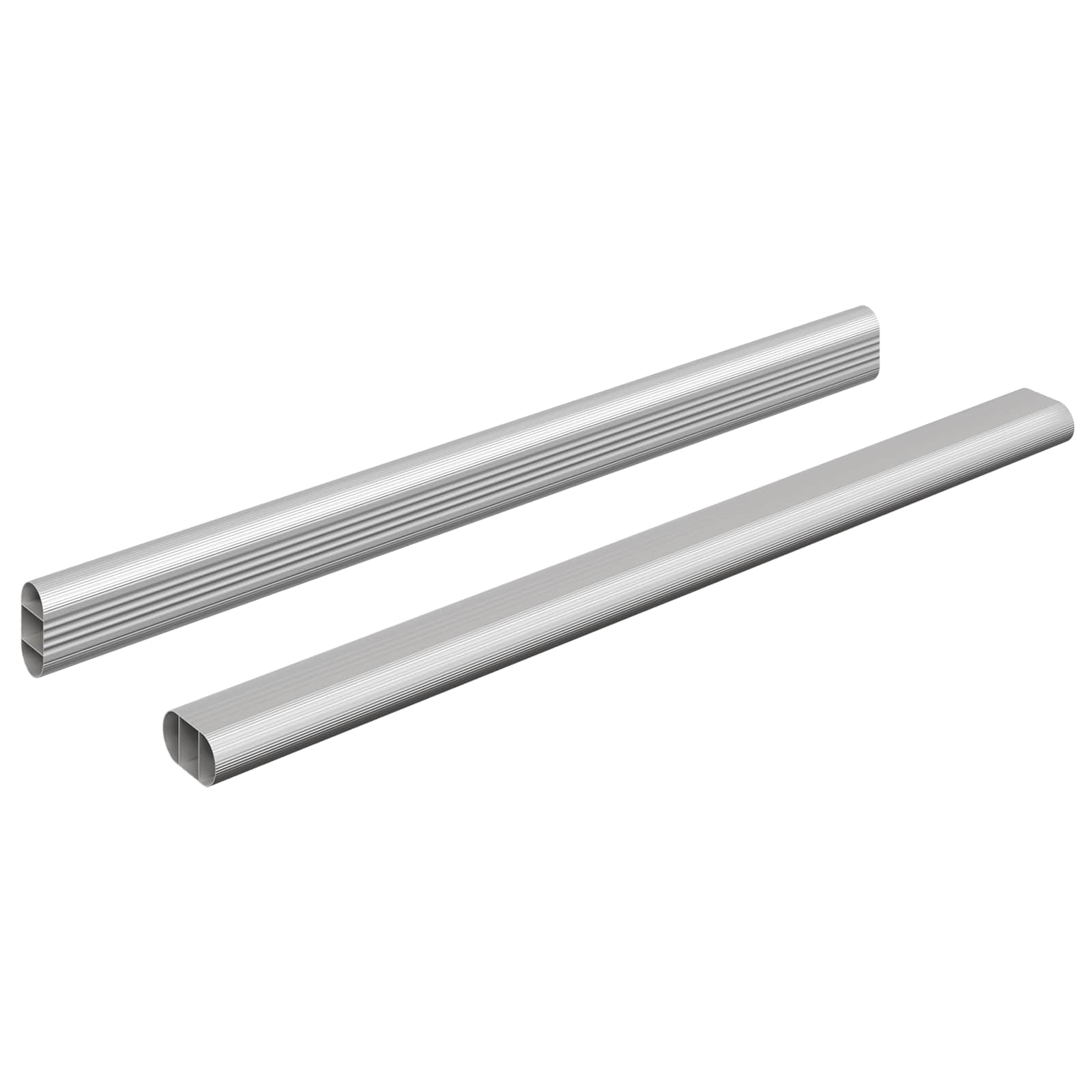 Șină pentru dressing 2 pcs Argintiu 764 x 15 x 29 mm [1]