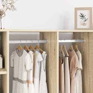 Palica za omaro 12 pcs srebrna 764 x 15 x 29 mm