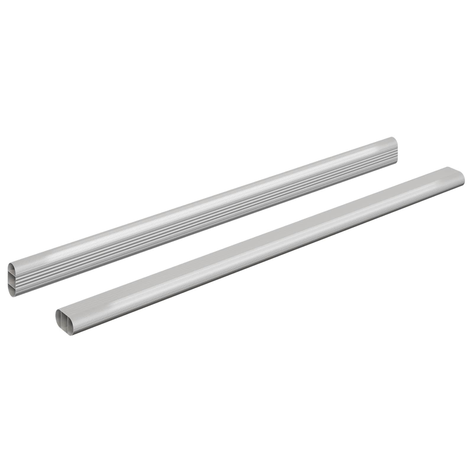 Șină pentru dressing 2 pcs Argintiu 764 x 15 x 29 mm [1]