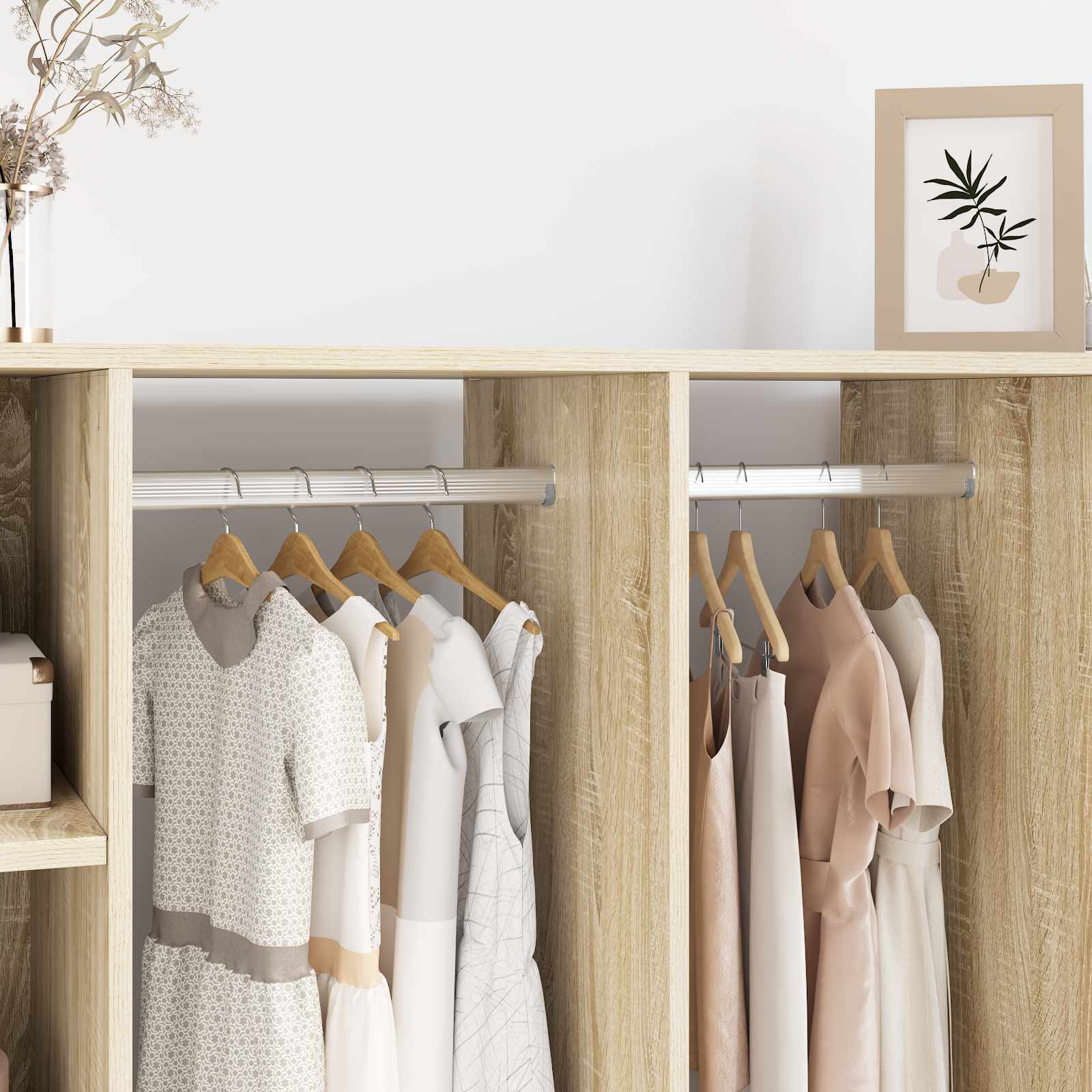 Soluții de depozitare și organizare - Șină pentru dressing 12 pcs Argintiu 764 x 15 x 29 mm