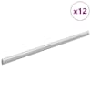 vidaXL Kapi vars 12 tk H&otilde;bedane 472 x 15 x 29 mm Alumiiniumisulamist