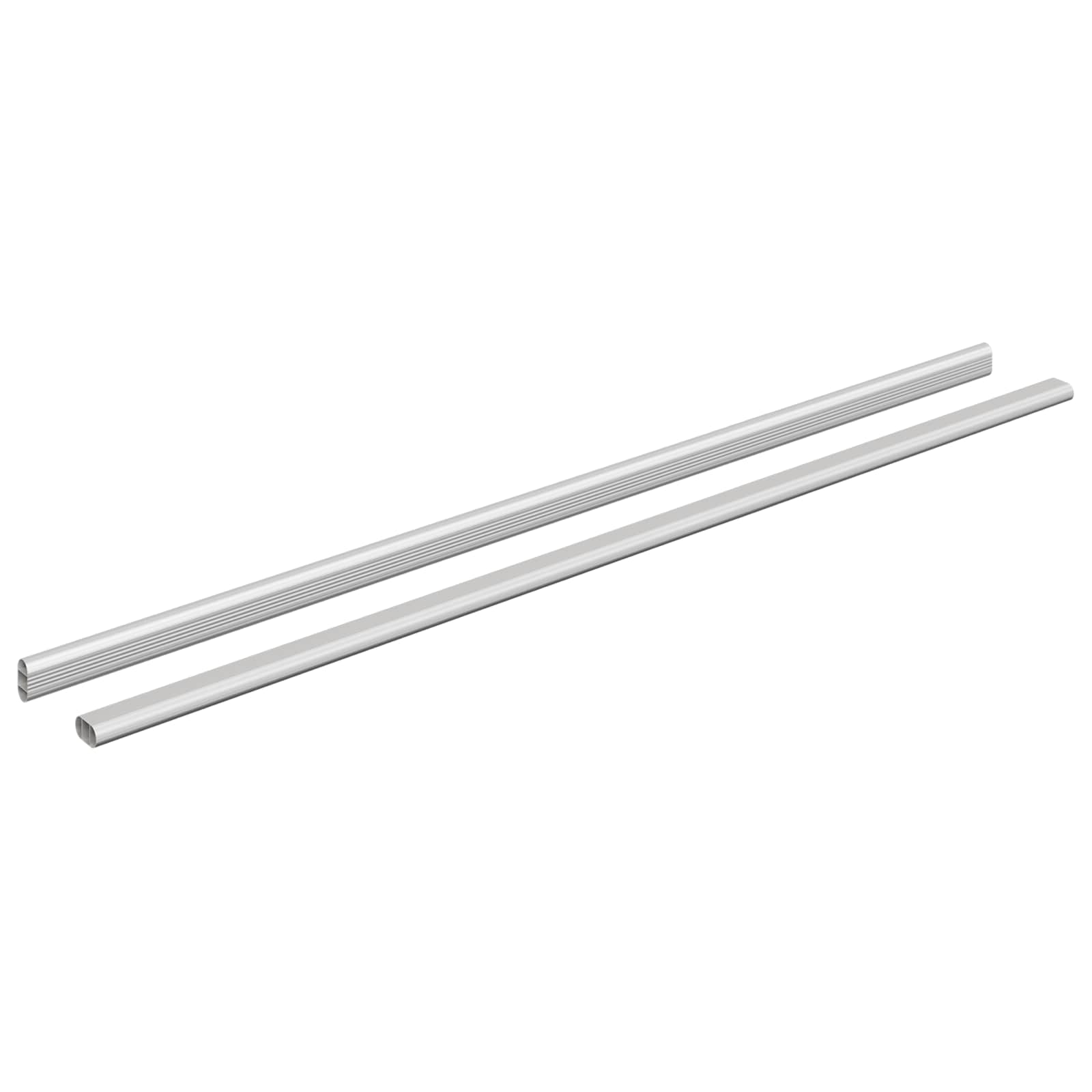 Șină pentru dressing 2 pcs Argintiu 764 x 15 x 29 mm [1]